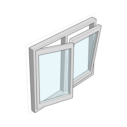 Steel OS2-65 Tilt and Turn Window