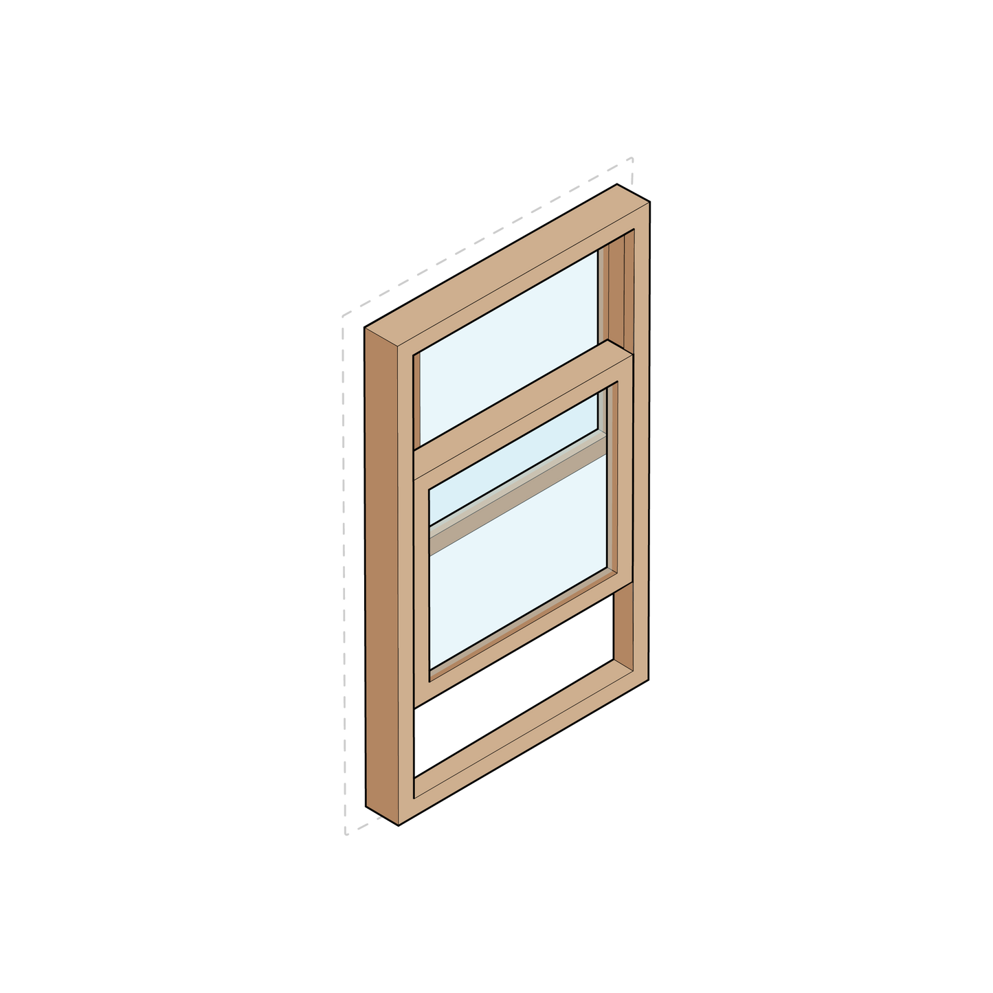 Wood Double Hung (Concealed Balance)